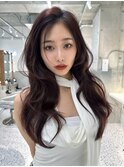 レイヤーカット小顔に見せるヘア/韓国ヘア/髪質改善/福岡/博多