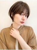 say.ボブミニボブくびれボブレイヤーボブハイライトダークレッド