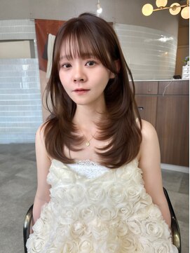 ボタン ハカタ(VOTAN hakata) 【votan坂本早苗】ショコラブラウン/レイヤーカット/ぱっつん