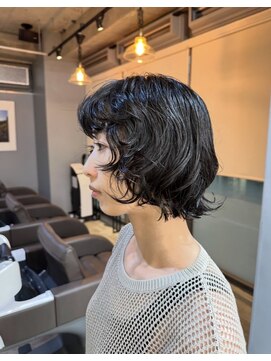 オルセン ディービーエー バルーンヘアー(OLSEN D.B.A BALLOON HAIR) ショートボブ/ショートボブパーマ/ボブパーマ/くせ毛風パーマ