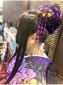 カラーエクステ　ヘアアレンジ　成人式【立川/soell/水島】