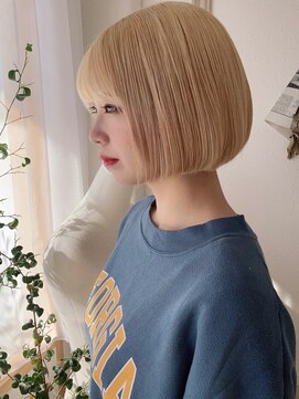 憧れのブロンドボブ12/4小顔