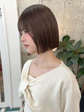ミニボブ/ボブ/レイヤーカット/ダブルカラー/ブリーチ/栄h231