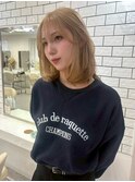 レイヤーボブ20代30代40代ブリーチくびれヘア前髪カタログ