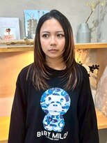 コミレ(COMILE) ハイライトに艶髪シルクストレート/大須/髪質改善/縮毛矯正