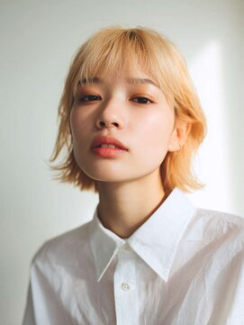 シェル 吉祥寺(shell) くびレイヤーエモージュグレージュカラーくびれショート/吉祥寺