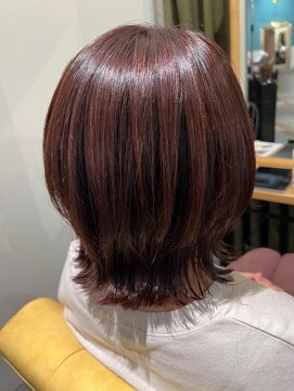 ムーン(moon) ピンクベージュ/アンブレラカラー/クールショート/前髪/武蔵小杉