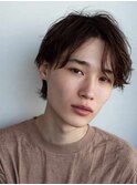 スーツ短髪ツーブロック束感モテるパーマビジネス好感度爽やか