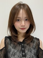 サンドイエナ 横浜店(sand yena) レイヤーカット/ミディアムヘア/顔周りカット/髪質改善/縮毛矯正
