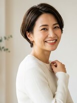 アーサス ヘアー デザイン 石岡店(Ursus hair Design by HEADLIGHT)&nbsp;まとまり重視◎艶感アップの上品ショート　30代40代50代60代