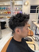 アンソル オブ リシェール(N'SOL of RICHAIR)&nbsp;スパイキーショート/スパイキーパーマ/メンズ/ピンパーマ