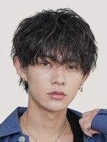 フィフス(fifth)&nbsp;原宿メンズパーマシャドウパーマシースルーマッシュウルフゆるめ