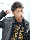 ルードショート×パーマ×ワイルドツーブロック