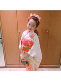 7七歳日本髪スタイル