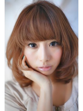 ブーケ(BOUQUET) ブランジュ・大人かわいい・斜めバング・大人ボブ・ふわミディ