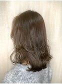 *アッシュベージュ×ミディ*