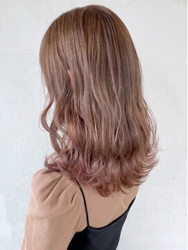 アイティー バイ アルバム 中野店(IT by ALBUM) ピンクベージュ_オリーブカラーハイライトカラー_ba308422