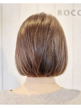 ロッコ 深谷店(ROCCO) #透明感カラー#フェミニンボブ#アッシュベージュ#N.
