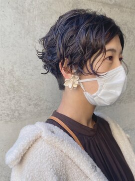 ファミーユラグ キチジョウジ(famille raugh) ショートボブパーマスタイル