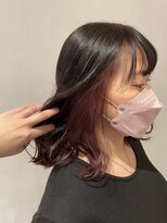 アフィックス ヘア 水天宮前店(affix hair)&nbsp;インナーカラー×深めピンクベージュ