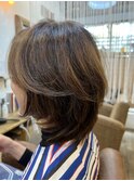 40代50代60代 に人気☆ 大人ハイライト レイヤーショート◎柏