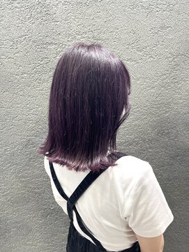 ラヴリア クルメ(LOVERIA KURUME) ブリーチ１回 色落ちも可愛いラベンダーカラー！