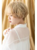 金髪ハイトーンカラーくせ毛ショートボブTb2浦和20代30代40代