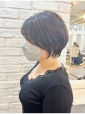 30代40代50代◎大人ナチュラルレイヤーショートボブ 大阪 難波