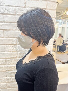 トッカ ヘアアンドトリートメント 難波店 30代40代50代◎大人ナチュラルレイヤーショートボブ 大阪 難波