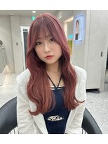 ロンド マーレ 天神大名店(Lond mare) ピンクブラウン/暖色カラー/カシスピンク/韓国ヘア/顔周りカット