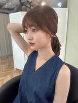 結んでも可愛い後れ毛カット