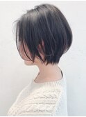 【Say.福岡】ショートボブ×アッシュブラック×顔周りレイヤー