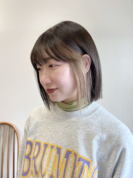 ニール シトロン 名古屋 伏見 丸の内(NEELU citron) 【Neelu_scuro_conoka】インナーカラーホワイトベージュ