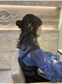 ハーフお団子/ハーフアップ/ヘアアレンジ/ヘアメイク