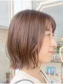【ルチュラ折戸】くびれボブ×ヌーディベージュ