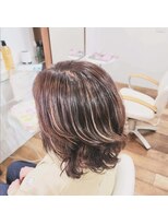 ジーウィズヘアー(G-with hair) ハイライトカラー+パーマ