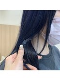【ブリーチカラー】ネイビーブルーカラー