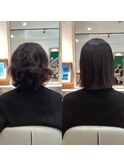 #髪質改善#縮毛矯正#酸性ストレート