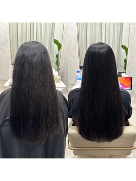 シンズ 銀座(sins) エイジング毛で強い癖にはsinsストレートで艶髪に[30代40代]