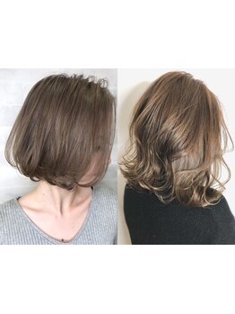 グレイカラーも楽しめる♪明るい色味やハイライトなど白髪ぼかしも◎≪髪質改善カラー≫で強く＆美しい髪に