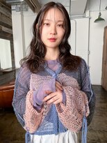 ヘアークラフト(Hair Craft) ハイライトロング×コテ巻き風パーマ/岡山/ウェーブパーマ