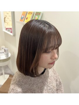 ケア 神戸(CARE) 20代30代40代内巻きストレートボブ