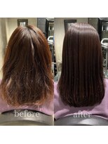 エノア 青山(ENORE)&nbsp;ハイダメージ毛対応縮毛矯正＋架橋式髪質改善トリートメント