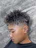 メンズカット＋メンズパーマ￥12500#大宮#短髪#フェード#ツイスト#フェザー