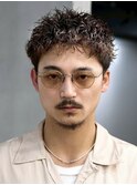天神ルーズショートアクティブショートピンパーマ30代福岡メンズ