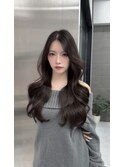 20代30代/大人可愛い/韓国レイヤー/透明感カラー/顔周りカット