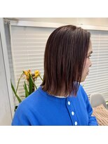 アオ 岡野 横浜(a-o)&nbsp;【安藤貴志】【大人可愛いピンクハイライトボブ】