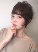 大人気×大人愛されショート×無造作エアリーパーマ×外はね