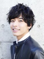 フィフス(fifth) ショートレイヤー ツーブロック くせ毛風パーマ アップバング 50