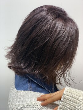 ビルド(build) 【透明感】ラベンダーカラー×切りっぱなしボブ/新越谷 南越谷